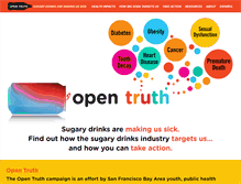 Tablet Screenshot of opentruthnow.org